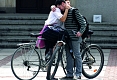 Lulin Stamenov. Two friends meet by chance on a bicycle ride.